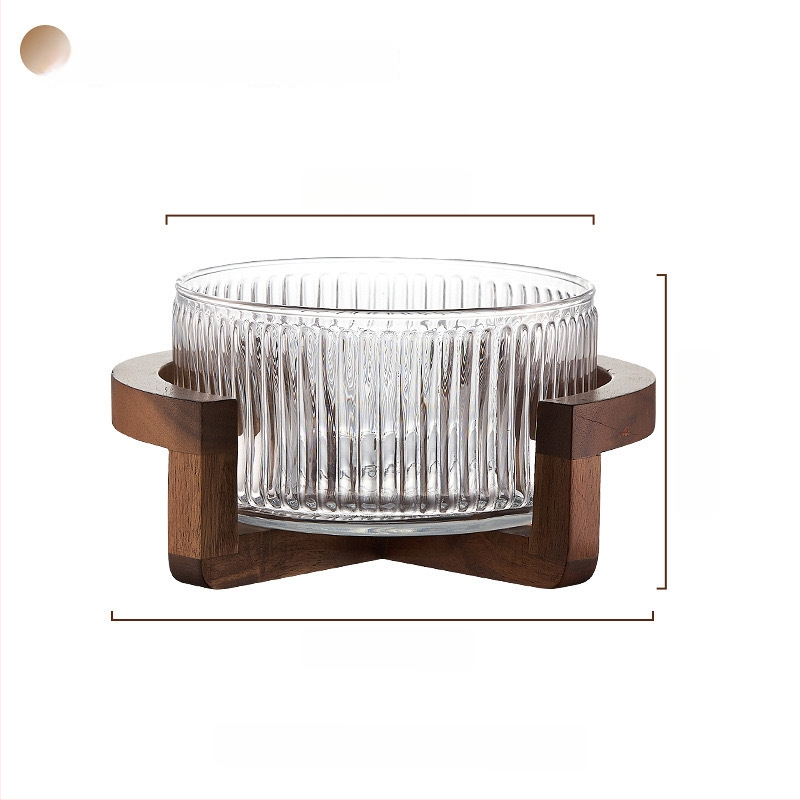 Stikla augļu šķīvis, japāņu stils, vienkāršs stils, pirmās klases kvalitāte