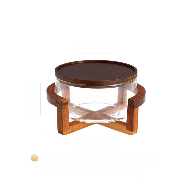 Stikla augļu šķīvis, japāņu stils, vienkāršs stils, pirmās klases kvalitāte