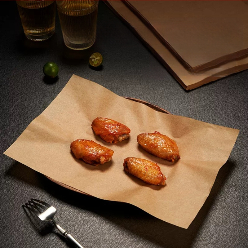 Cheyu ristkülikukujuline küpsetuspaber silikoonkatega, ühekasutuse grillimatt, 40 g/m²