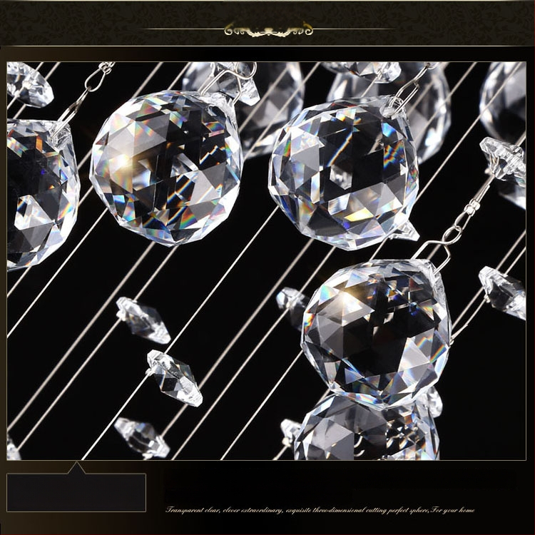 Laelamp kristallvarjuga ja rauast korpusega, LED-valgus, pinge ≤ 36V, sobib korridorile ja sisenemisele.