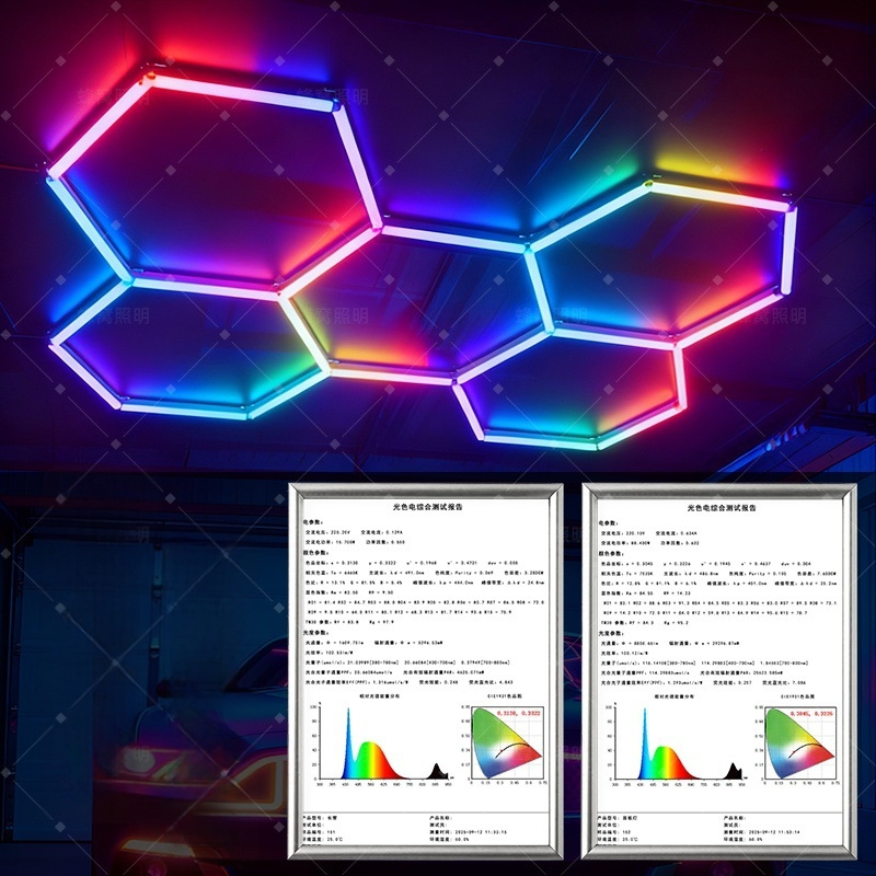 Seina lamp honeycomb disainiga, LED valgusallikas, 24V, PCS abažuur, kaugjuhimispult