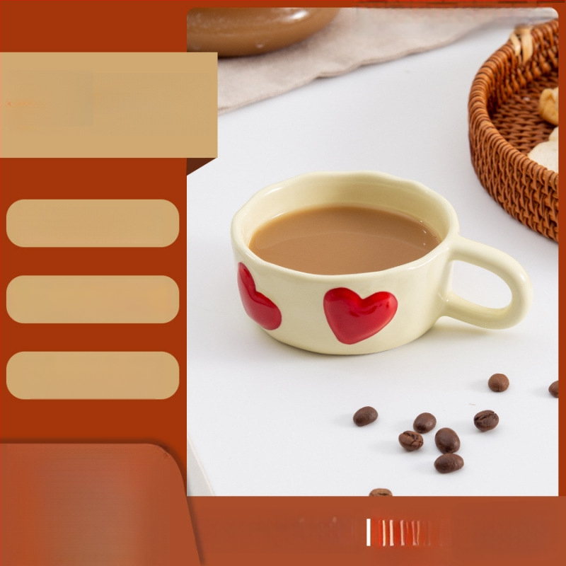 Portselanist kruus Korea stiilis ebakorraparase kujuga, mikrolaineahjus kasutatav, kõrgetele temperatuuridele vastupidav