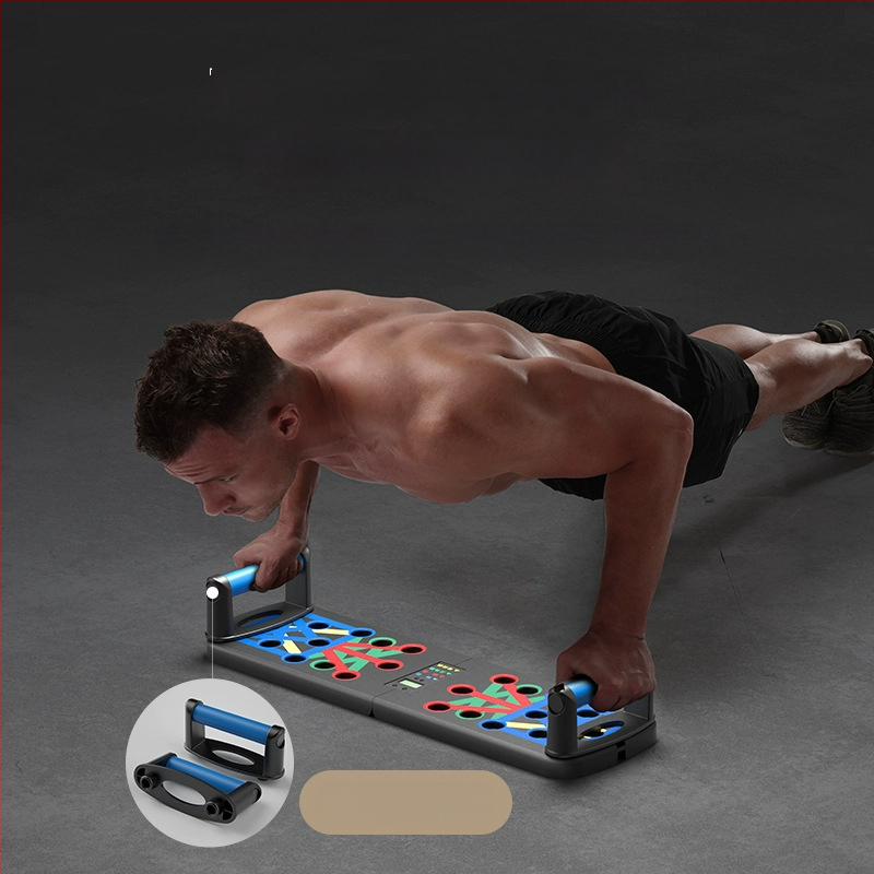 Mājas, biroja un ārpuses: daudzfunkcionāla push-up plāksne - pārnēsājams krūšu un vēdera trenētājs, svars 0,73 kg, modelis 1, speciikācija 1