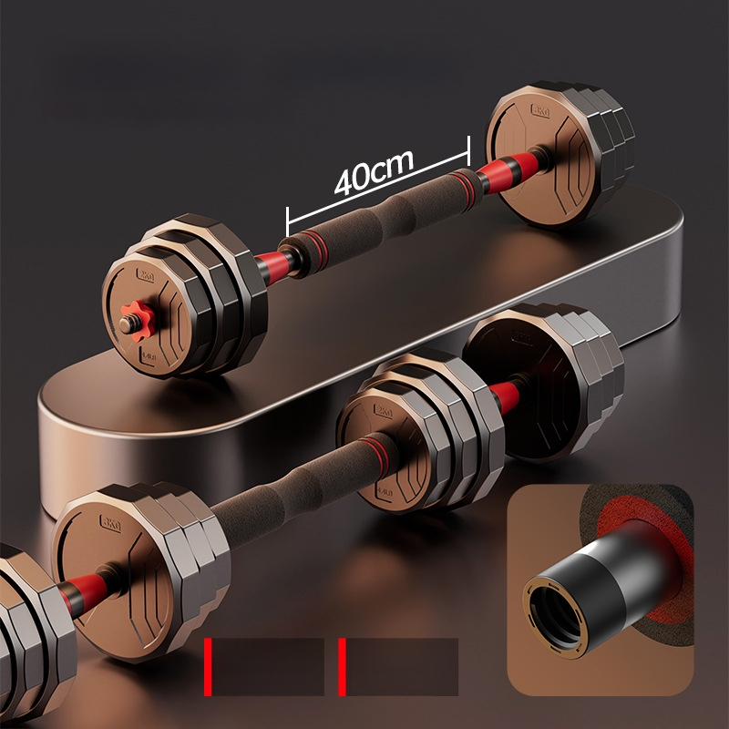 Boiling Force Regulējams hantelis un stienis mājas lietošanai, PVC materiāls, Vīriešiem un sievietēm, Fitnesam un bodybuilding