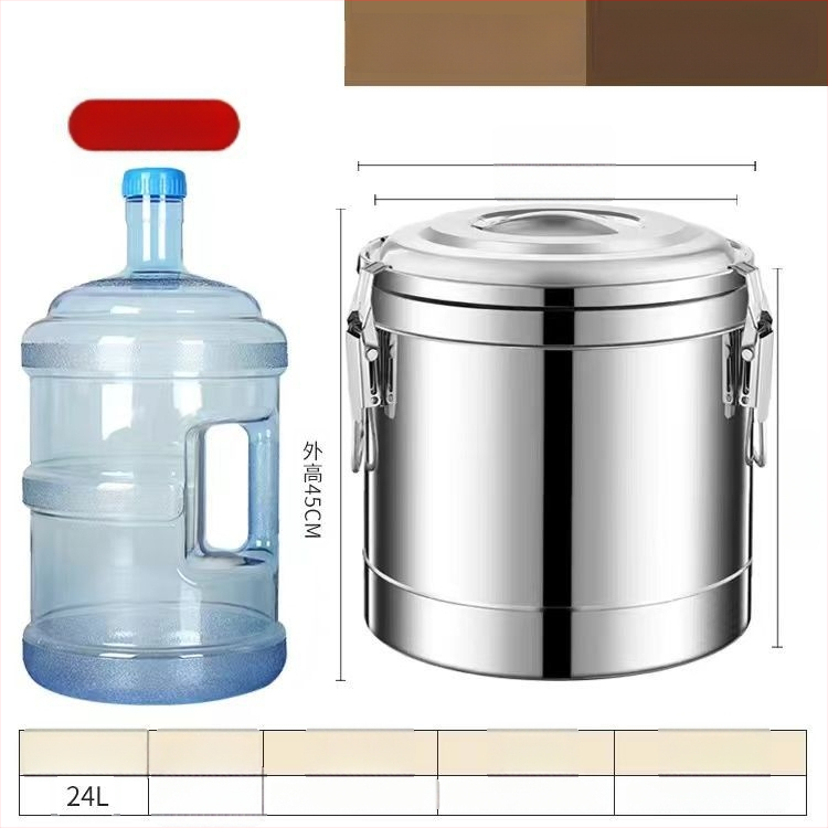 Isolatsiooniga roostevabast terasest ämber 201, äriliseks kasutamiseks, mitte elektriline, materjal: 201 roostevaba teras
