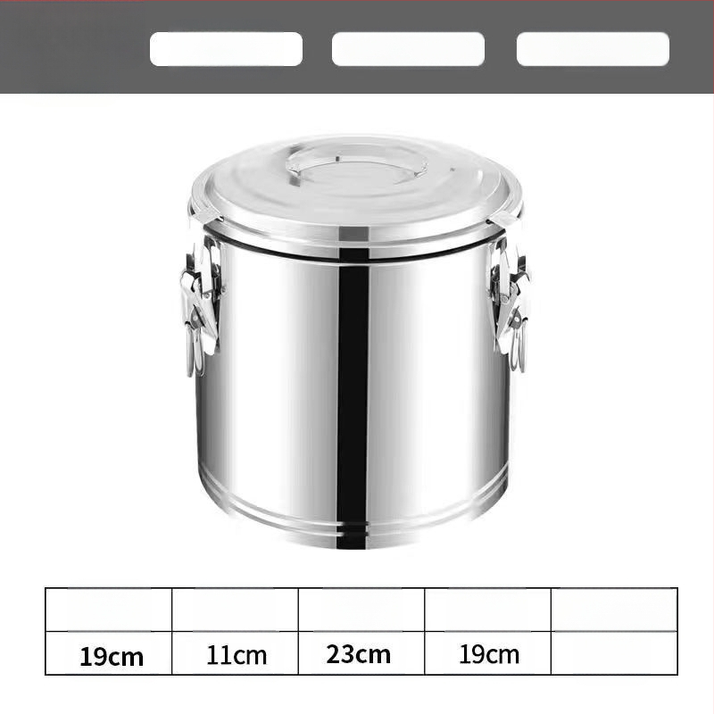 Isolatsiooniga roostevabast terasest ämber 201, äriliseks kasutamiseks, mitte elektriline, materjal: 201 roostevaba teras