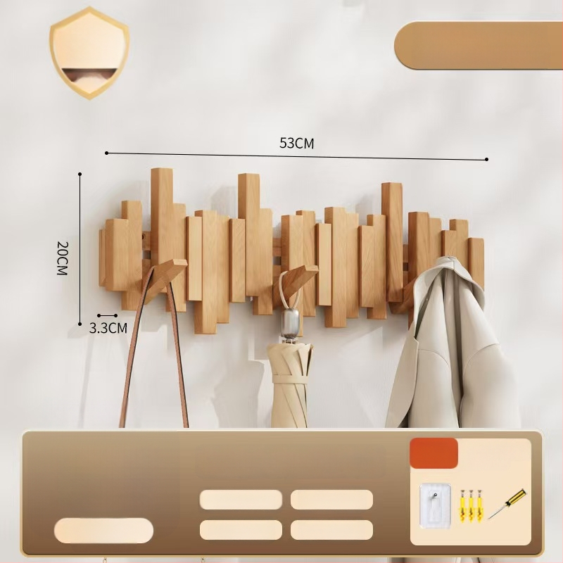 Sienas āķis mēteļiem pianīna taustiņa stilā, bez urbšanas, izcelsme Zhejiang, modelis B01