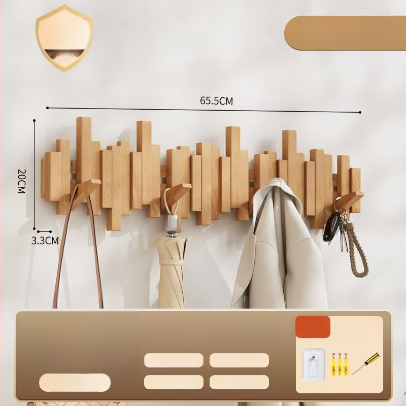 Sienas āķis mēteļiem pianīna taustiņa stilā, bez urbšanas, izcelsme Zhejiang, modelis B01