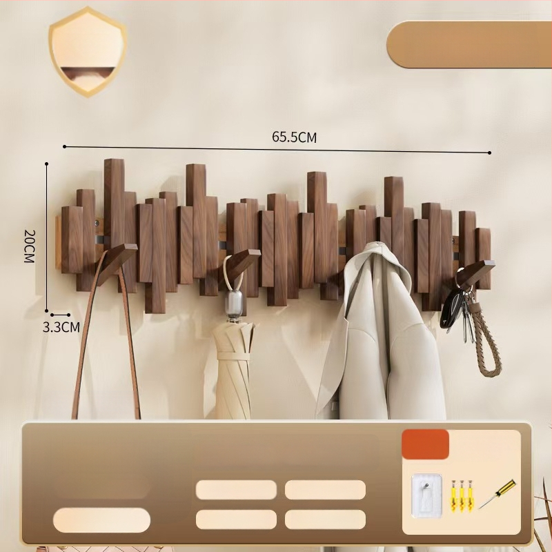 Sienas āķis mēteļiem pianīna taustiņa stilā, bez urbšanas, izcelsme Zhejiang, modelis B01