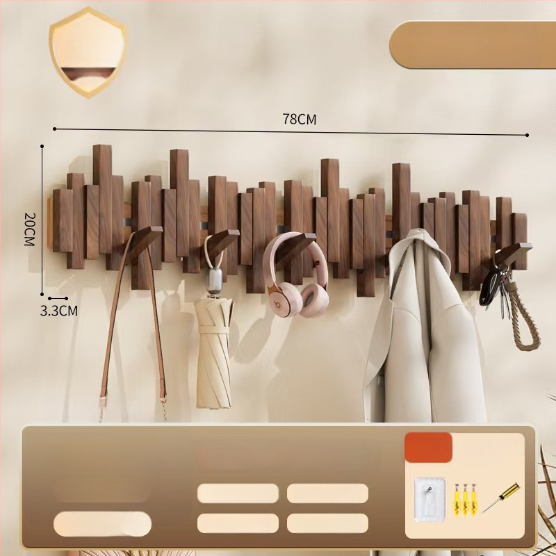 Sienas āķis mēteļiem pianīna taustiņa stilā, bez urbšanas, izcelsme Zhejiang, modelis B01