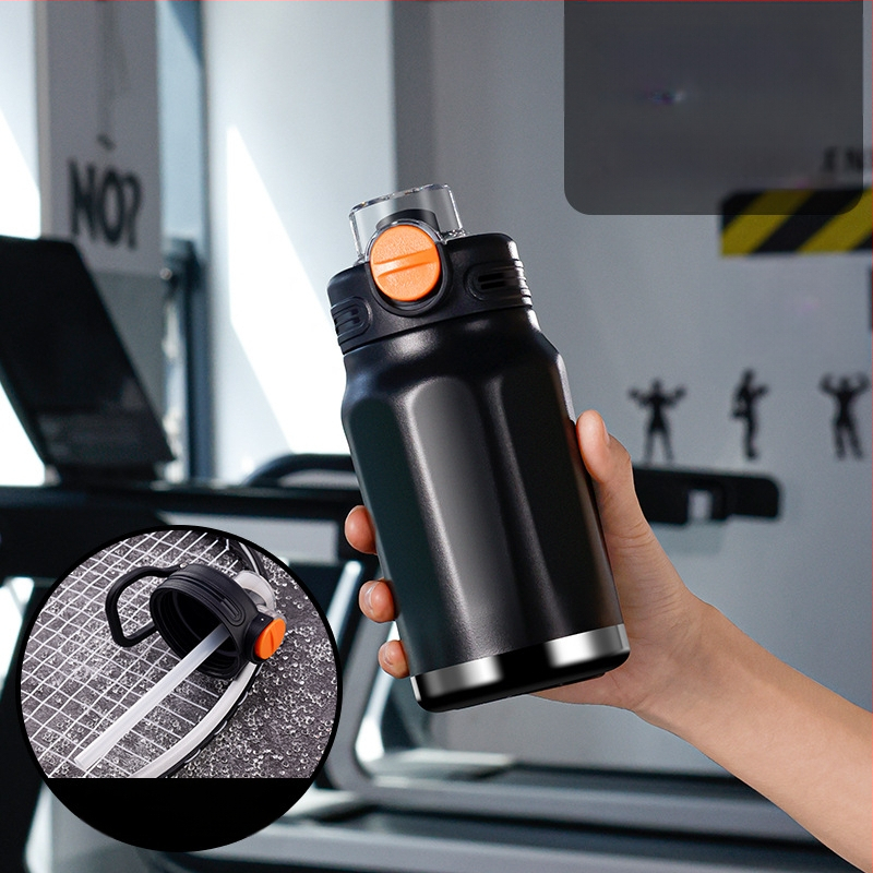 Termos tassi su suure mahutavusega, sisemine osa 316 roostevabast terasest, väliskorpus 201 roostevabast terasest, isolatsioon 6–12 tundi, trükitud logo