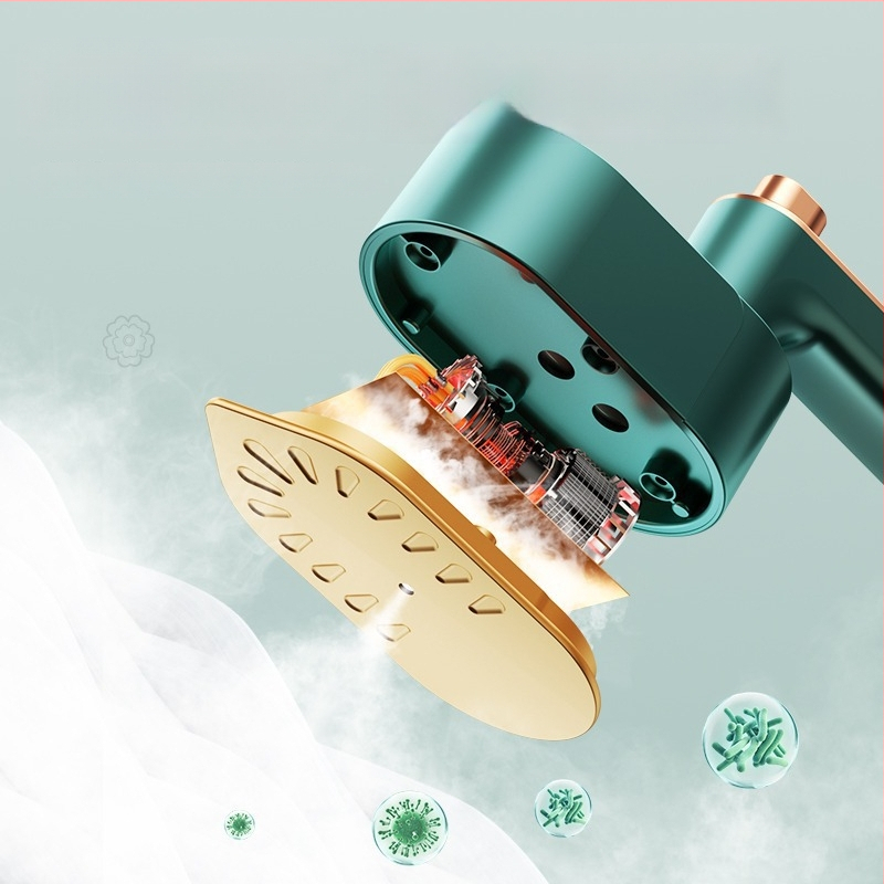 Rankinis sulankstomas drabužių garintuvas, USB maitinta, 3 temperatūros nustatymai, nešiojamas namams ir bendrabutyje, vandens bakelis <0,8 L