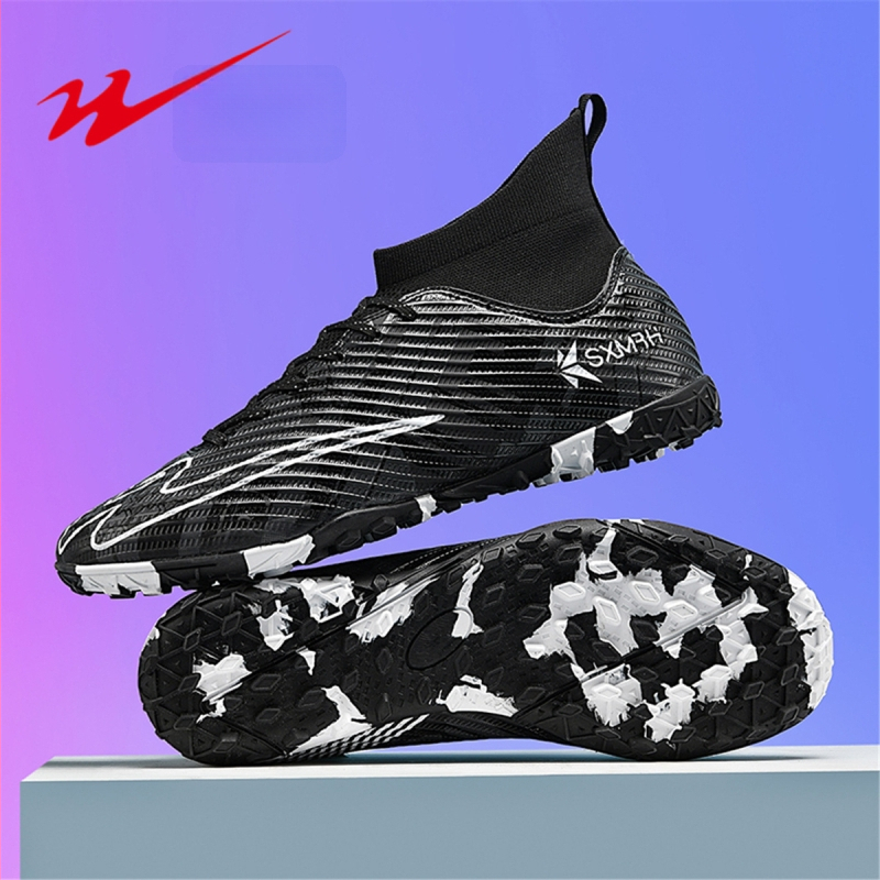 Augstas futbola kurpes ar sietaina augšdaļa un gumijas zoli, priekšējā šņorēšana, pieaugušajiem, unisex