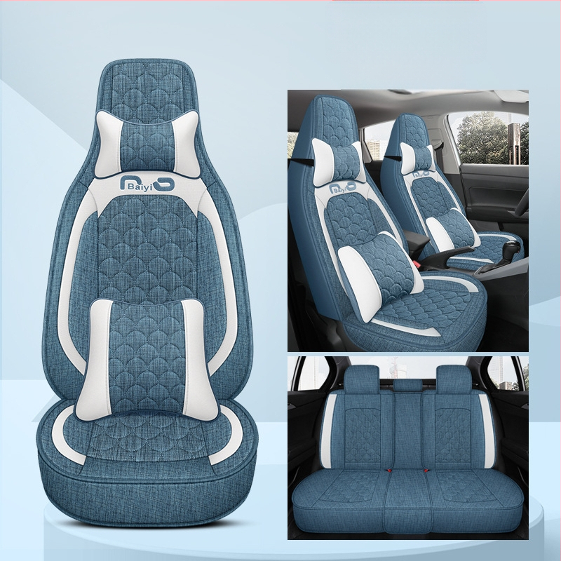 Automašīnas sēdekļu pārvalks, pilns pārklājums, viengabala dizains, četrsezonu stils; Materiāls: šķiedra; Pildījums: putas; Produkta kods BYQCYP-XWMLTT-SJ