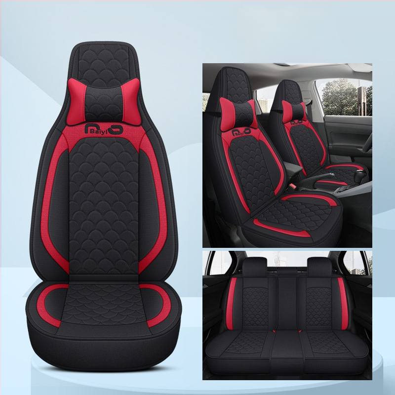 Automašīnas sēdekļu pārvalks, pilns pārklājums, viengabala dizains, četrsezonu stils; Materiāls: šķiedra; Pildījums: putas; Produkta kods BYQCYP-XWMLTT-SJ