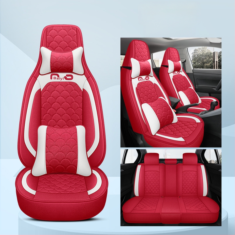 Automašīnas sēdekļu pārvalks, pilns pārklājums, viengabala dizains, četrsezonu stils; Materiāls: šķiedra; Pildījums: putas; Produkta kods BYQCYP-XWMLTT-SJ