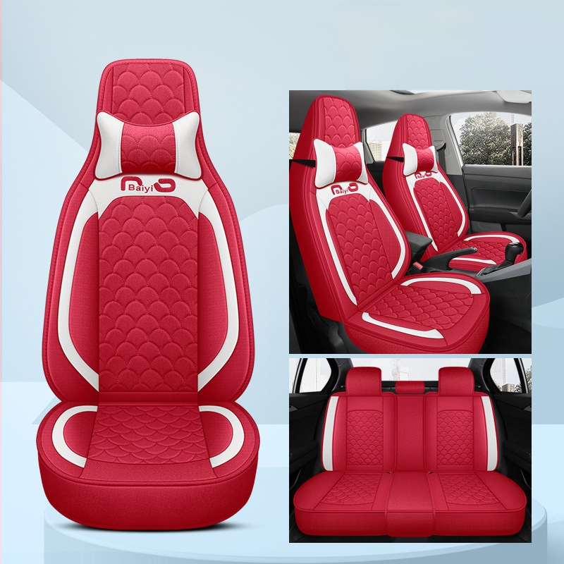 Automašīnas sēdekļu pārvalks, pilns pārklājums, viengabala dizains, četrsezonu stils; Materiāls: šķiedra; Pildījums: putas; Produkta kods BYQCYP-XWMLTT-SJ