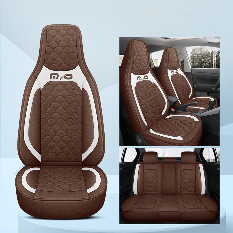 Automašīnas sēdekļu pārvalks, pilns pārklājums, viengabala dizains, četrsezonu stils; Materiāls: šķiedra; Pildījums: putas; Produkta kods BYQCYP-XWMLTT-SJ