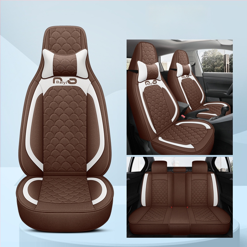 Automašīnas sēdekļu pārvalks, pilns pārklājums, viengabala dizains, četrsezonu stils; Materiāls: šķiedra; Pildījums: putas; Produkta kods BYQCYP-XWMLTT-SJ