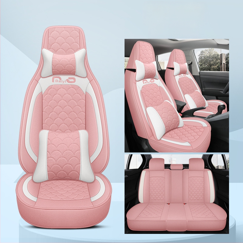 Automašīnas sēdekļu pārvalks, pilns pārklājums, viengabala dizains, četrsezonu stils; Materiāls: šķiedra; Pildījums: putas; Produkta kods BYQCYP-XWMLTT-SJ