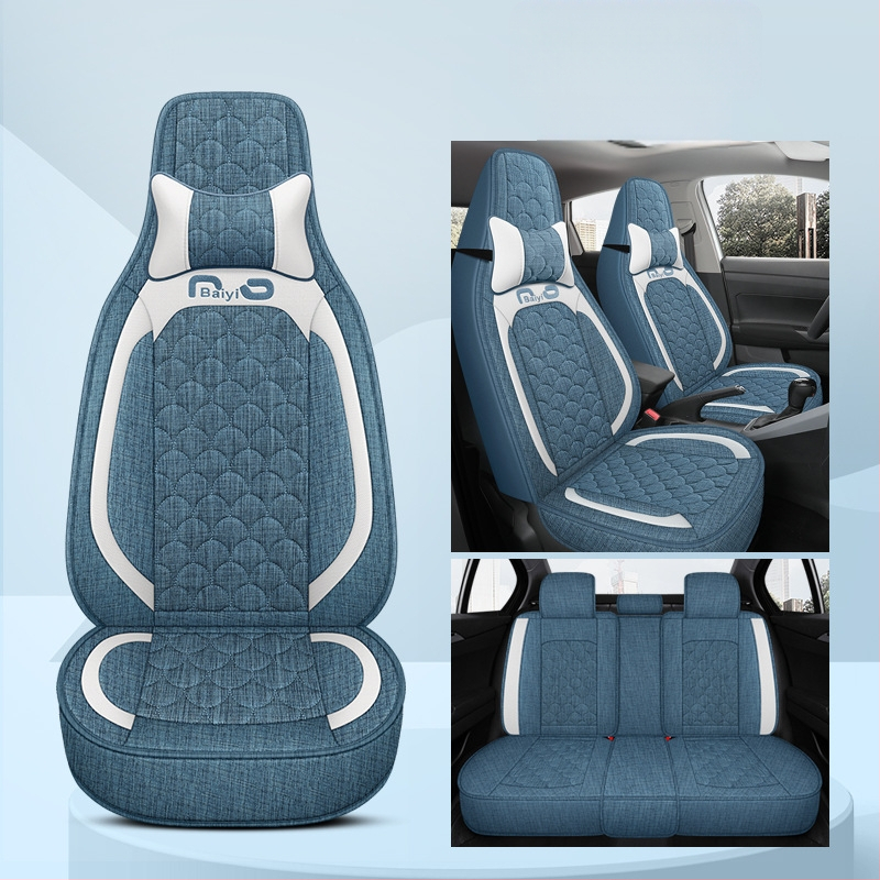 Automašīnas sēdekļu pārvalks, pilns pārklājums, viengabala dizains, četrsezonu stils; Materiāls: šķiedra; Pildījums: putas; Produkta kods BYQCYP-XWMLTT-SJ