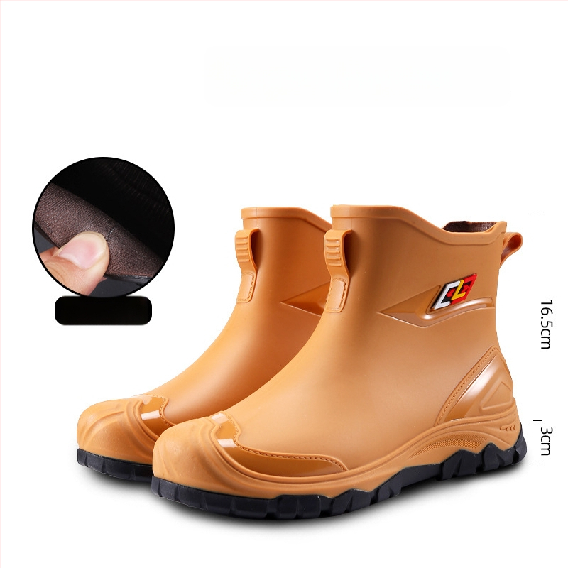 Meeste PVC vihmajalatsid voodriga kunstkarusnahaga, EVA sisetald, kummist talla, vastupidavad, soojad, nelja aastaajas