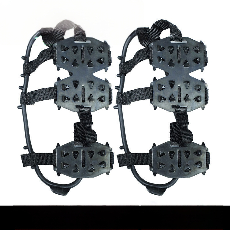 Lechike Libisemiskindlad jalatsikatted jääaluse ronimise jaoks, materjal PE