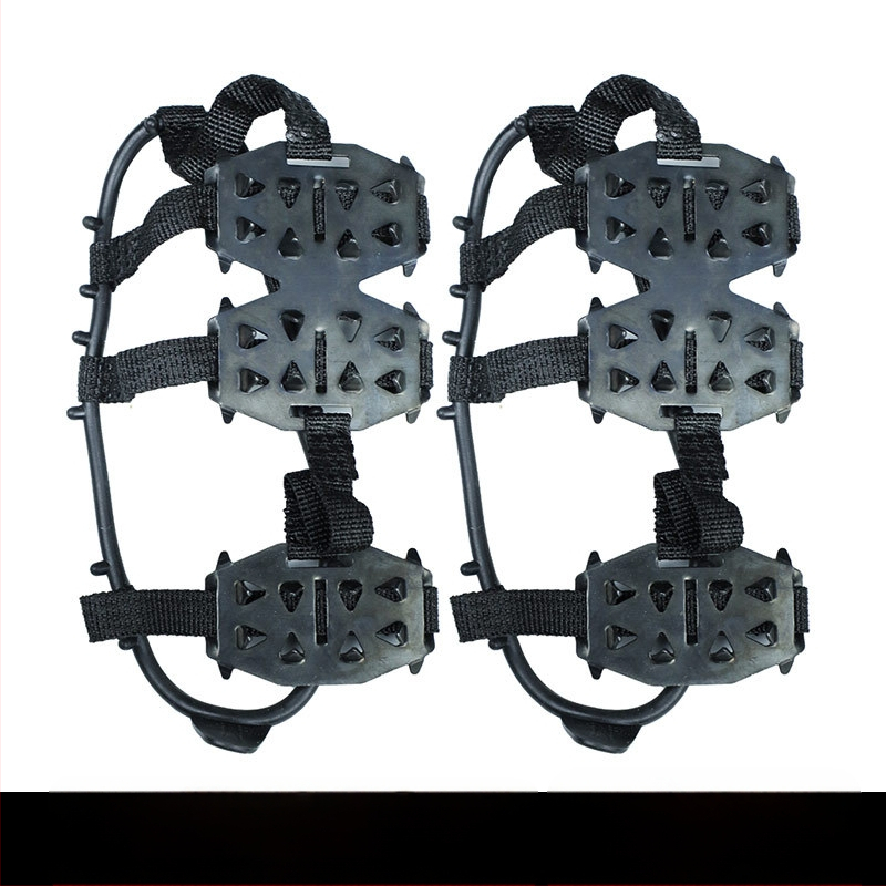 Lechike Libisemiskindlad jalatsikatted jääaluse ronimise jaoks, materjal PE