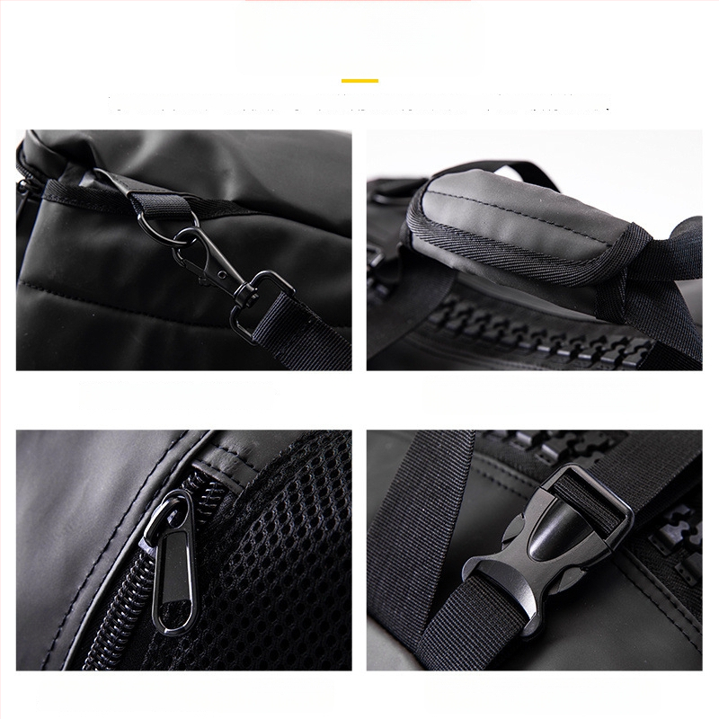 Sportinė kuprinė su sausos–šlapios atskyrimo sistema, didelis talpa 20–30 L, kelioninė kuprinė su dviejų pečių dirželiais