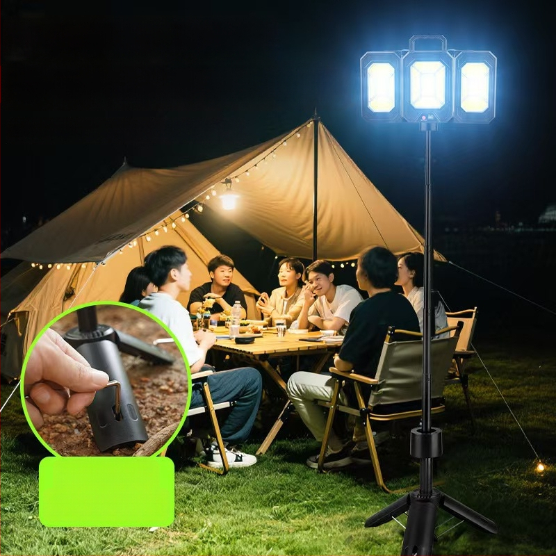 Kempingulamp COB LED-iga, IP44, 3.7V, tööaeg 6–12 tundi, mudel Td-2337lyd