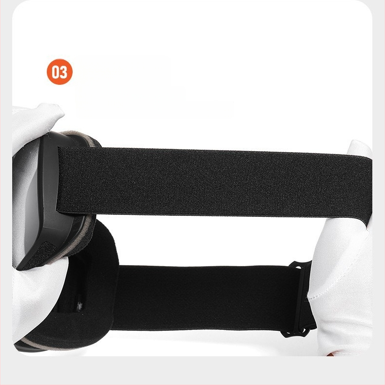 Slidinėjimo akiniai su dvigubo sluoksnio anti-fog, didelė sferinė lęšė, suderinami su reguliuojamu dioptru, suaugusiems (dvigubo sluoksnio | anti-fog | didelė sferinė lęšė | reguliuojamas dioptras | atsparus vandeniui)