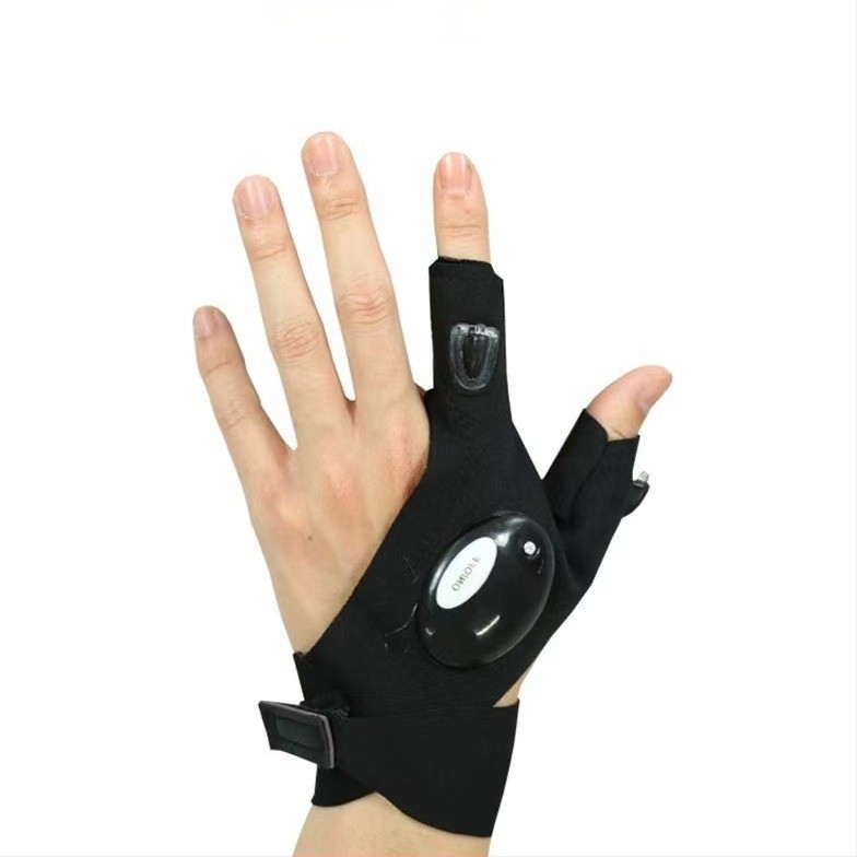 Nailonist kalastuskindad LED-laternaga ja sõrmelampidega öiseks kalastamiseks ning hädaremontideks