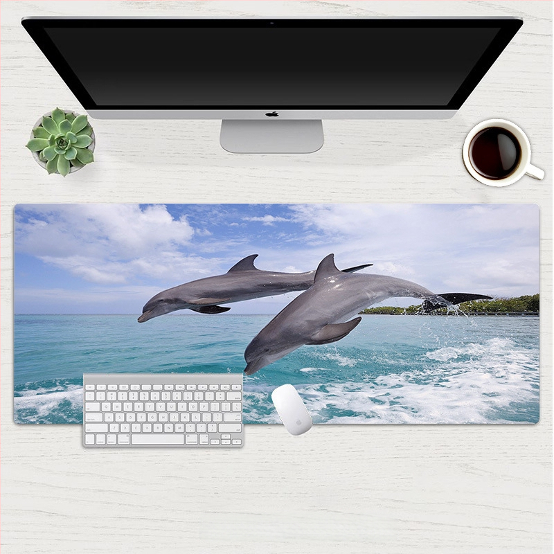 Hiirepadja Dolphin seeria: Allveelahe maailm – looduslik kumm, libisemiskindel pind, soojusülekanne, OEM kohandamine