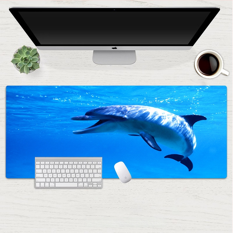 Hiirepadja Dolphin seeria: Allveelahe maailm – looduslik kumm, libisemiskindel pind, soojusülekanne, OEM kohandamine