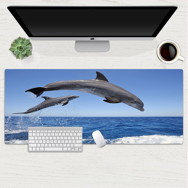 Hiirepadja Dolphin seeria: Allveelahe maailm – looduslik kumm, libisemiskindel pind, soojusülekanne, OEM kohandamine