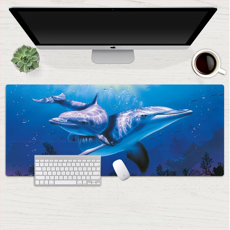 Hiirepadja Dolphin seeria: Allveelahe maailm – looduslik kumm, libisemiskindel pind, soojusülekanne, OEM kohandamine