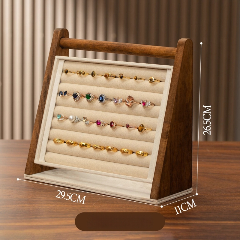 Vertikaalne ehete kuvamisalust, 3–4 korruse kihtidega, antiikne puidust kujundus, Yiwu päritolu