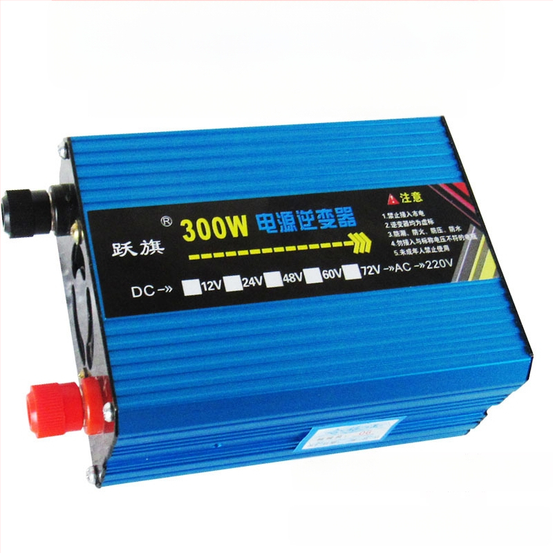 Inverter 12/24V → 220V, 300W, puhasinusoids, auto/veoauto/kodu kasutamiseks