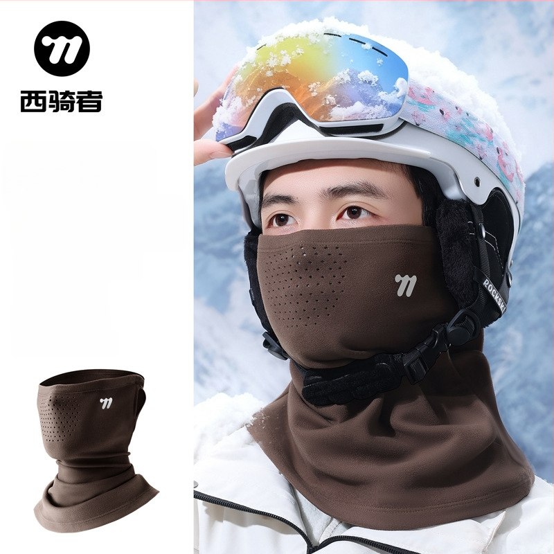 Dviračių veido kaukė, fleece įdaila, universalus, poliesterio/spandekso audinys, Westbiking/West rider prekės ženklas