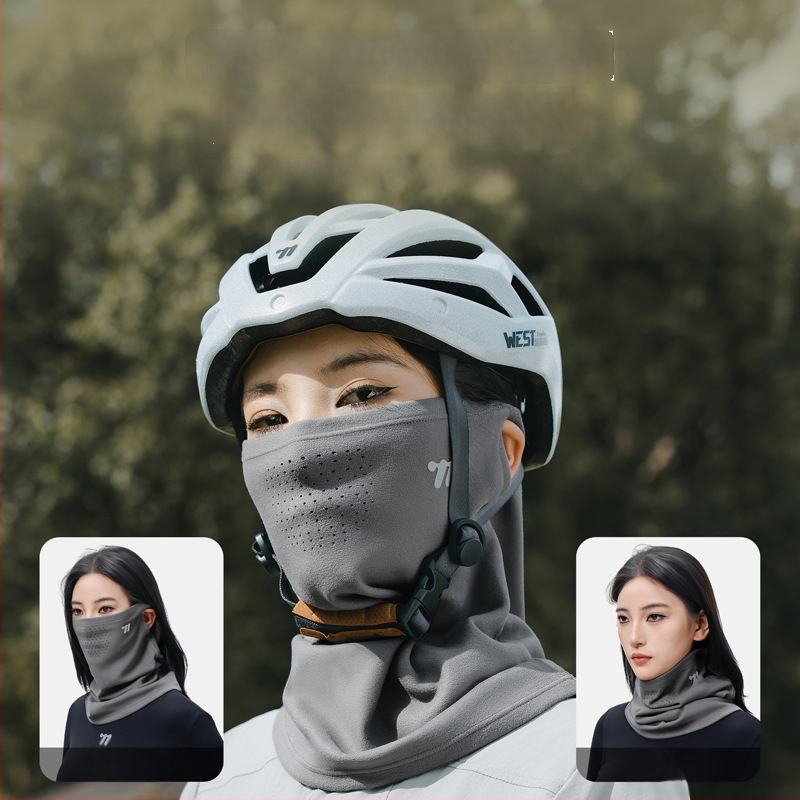 Dviračių veido kaukė, fleece įdaila, universalus, poliesterio/spandekso audinys, Westbiking/West rider prekės ženklas