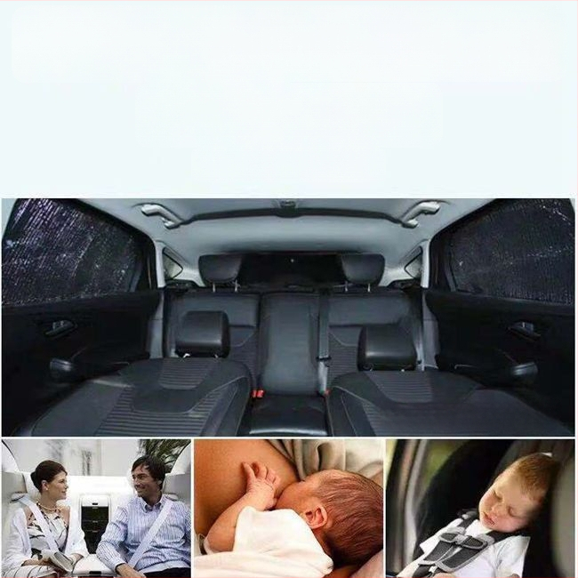 Automobilio saulės skydelis priekiniam stiklui, aliuminio folija, storesnė konstrukcija, siurbtuko tvirtinimas, universalus