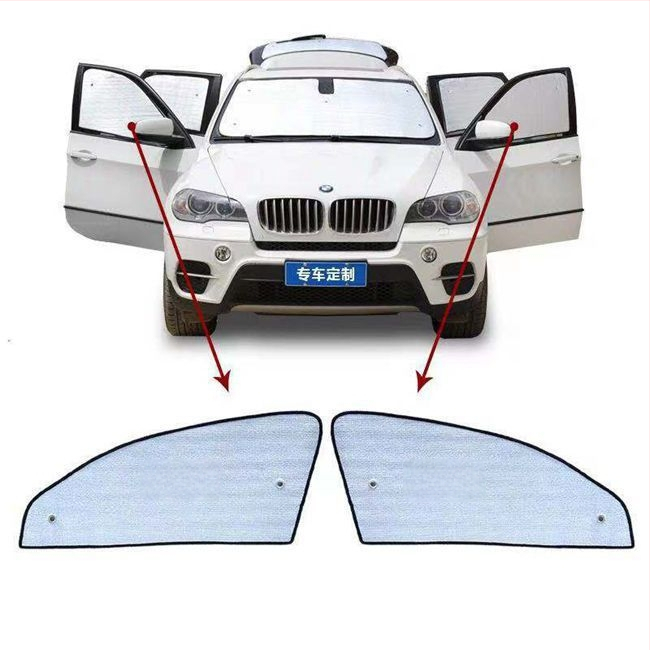 Automobilio saulės skydelis priekiniam stiklui, aliuminio folija, storesnė konstrukcija, siurbtuko tvirtinimas, universalus