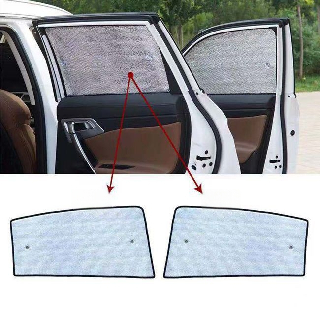 Automobilio saulės skydelis priekiniam stiklui, aliuminio folija, storesnė konstrukcija, siurbtuko tvirtinimas, universalus