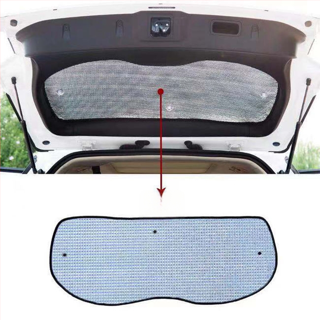 Automobilio saulės skydelis priekiniam stiklui, aliuminio folija, storesnė konstrukcija, siurbtuko tvirtinimas, universalus