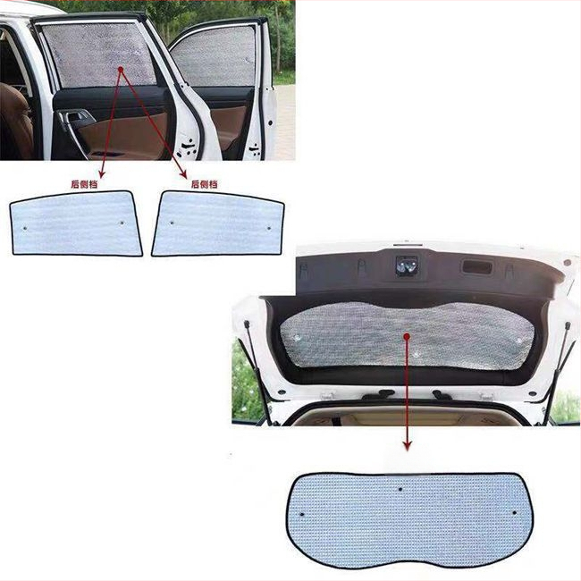 Automobilio saulės skydelis priekiniam stiklui, aliuminio folija, storesnė konstrukcija, siurbtuko tvirtinimas, universalus