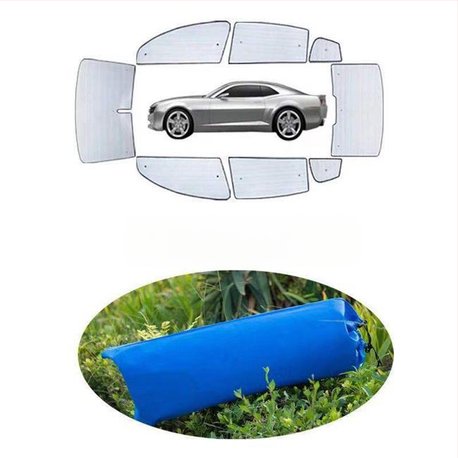 Automobilio saulės skydelis priekiniam stiklui, aliuminio folija, storesnė konstrukcija, siurbtuko tvirtinimas, universalus