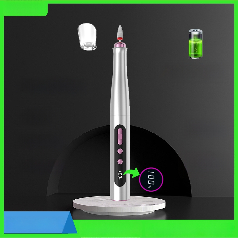 Juhtmevaba elektriline küünepoleerija, kaasaskantav maniküüri puur, digitaalse ekraaniga, täielik komplekt koduseks kasutamiseks