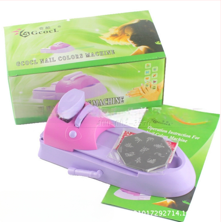 Qiku DIY küüntekunsti trükimasmasin 6 küünte plaadiga, õli-vaba fototeraapia seade