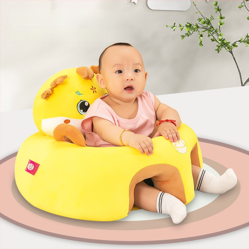 Rk yunyi Laste plüüsist õppimiseks istuma — madal raskuskeskus, kukkumise vastane seljatugi, draakon kujundus lühikeses pehmes plüüsis, sobib 0–3-aastastele