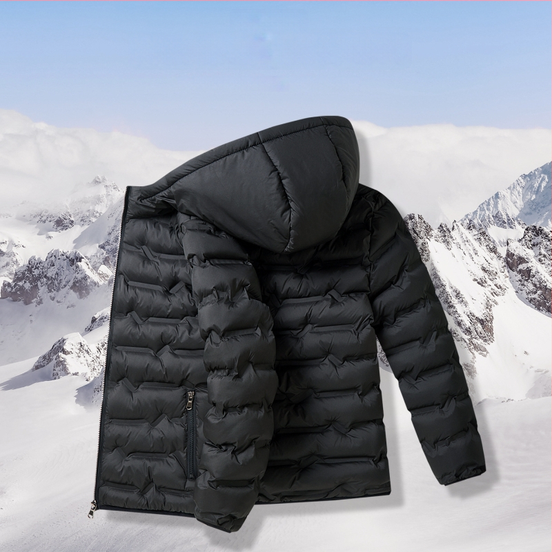 Lastele grafen-tehnoloogia soojendusega kapuutsiga talvetakki paksenenud polüester täitega